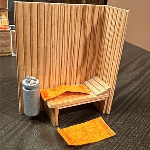 Rare Lundby vintage dollhouse sauna.